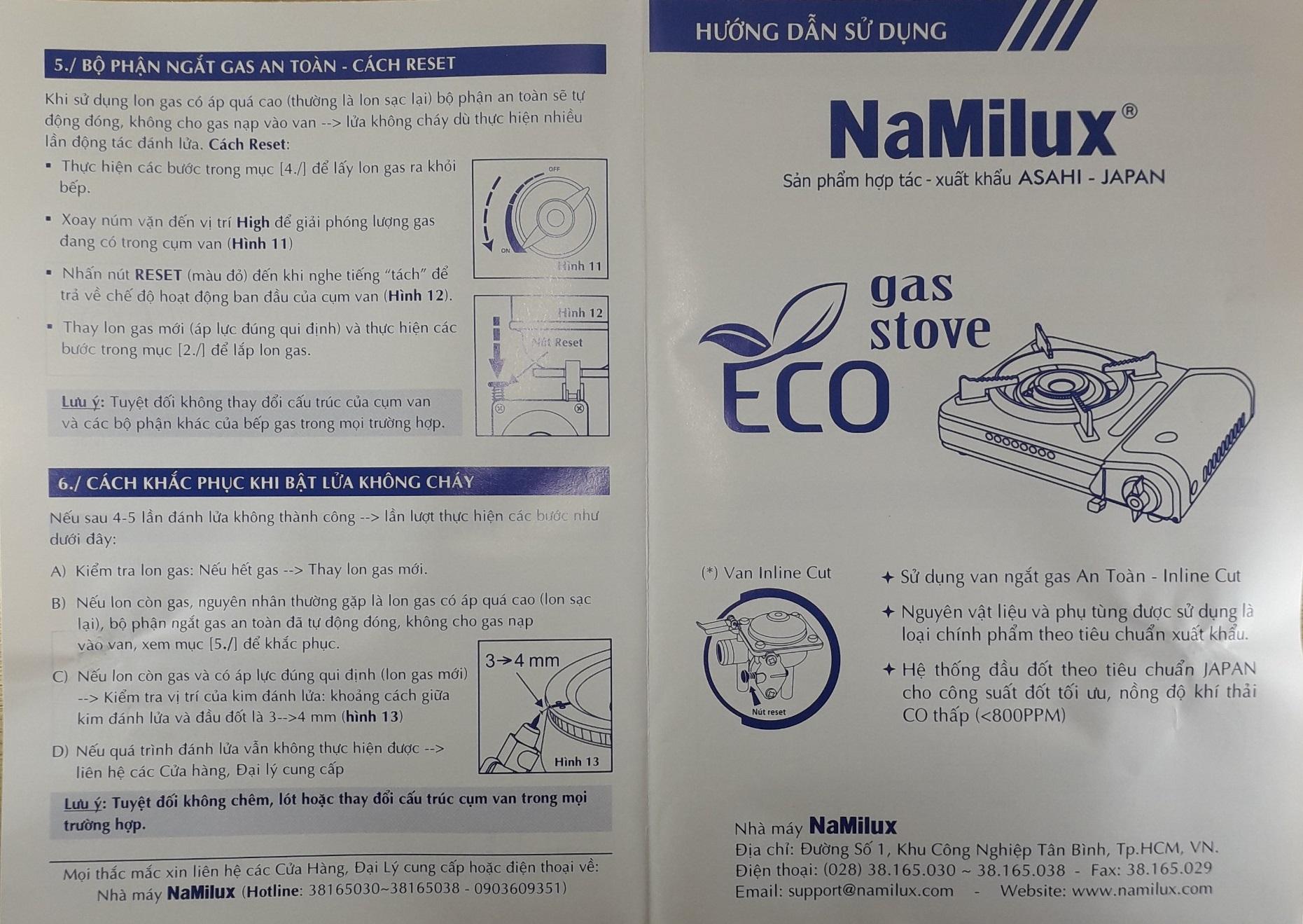 Bếp ga du lịch Namilux NA-199PF