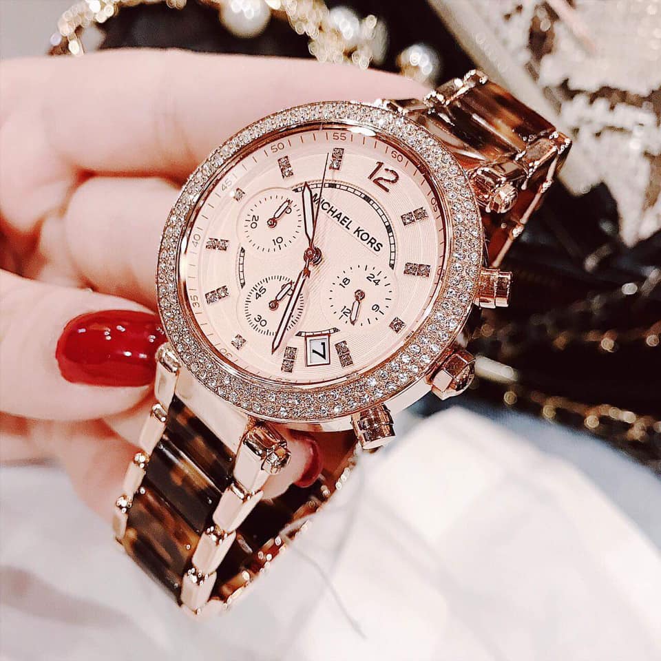 Đồng Hồ Nữ Viền Đá Michael Kors MK5538