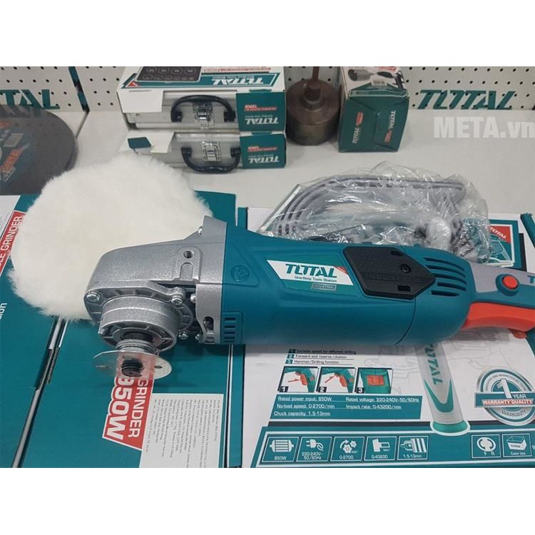 7” (180mm) Máy đánh bóng góc 1400W TOTAL TP1141806