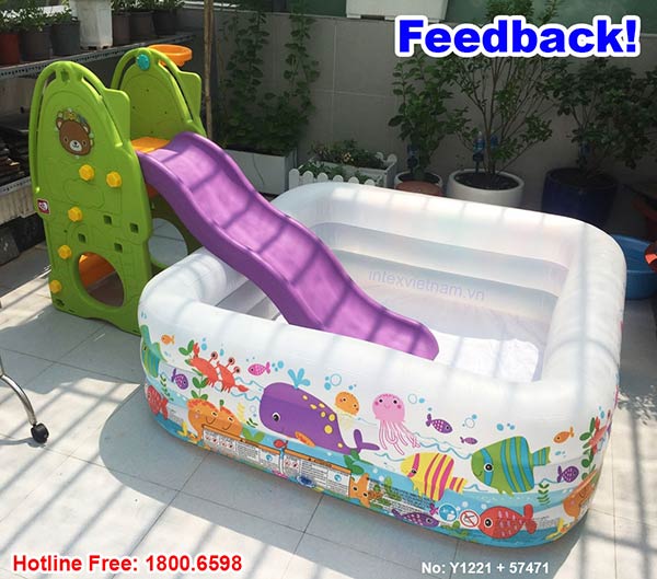 Bể bơi vuông đại dương Intex 57471