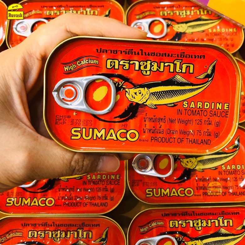 Cá Mòi Sốt Cà Chua Sumaco 125g