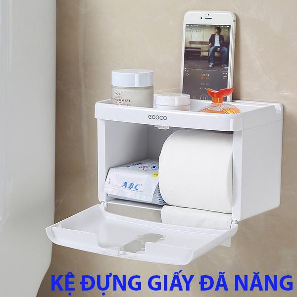 KỆ TREO GIẤY VỆ SINH ĐA NĂNG ECOCO D08
