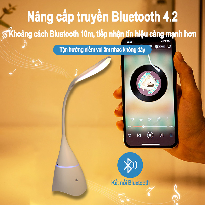 LOA BLUETOOTH KIÊM ĐÈN ĐỂ BÀN HỌC