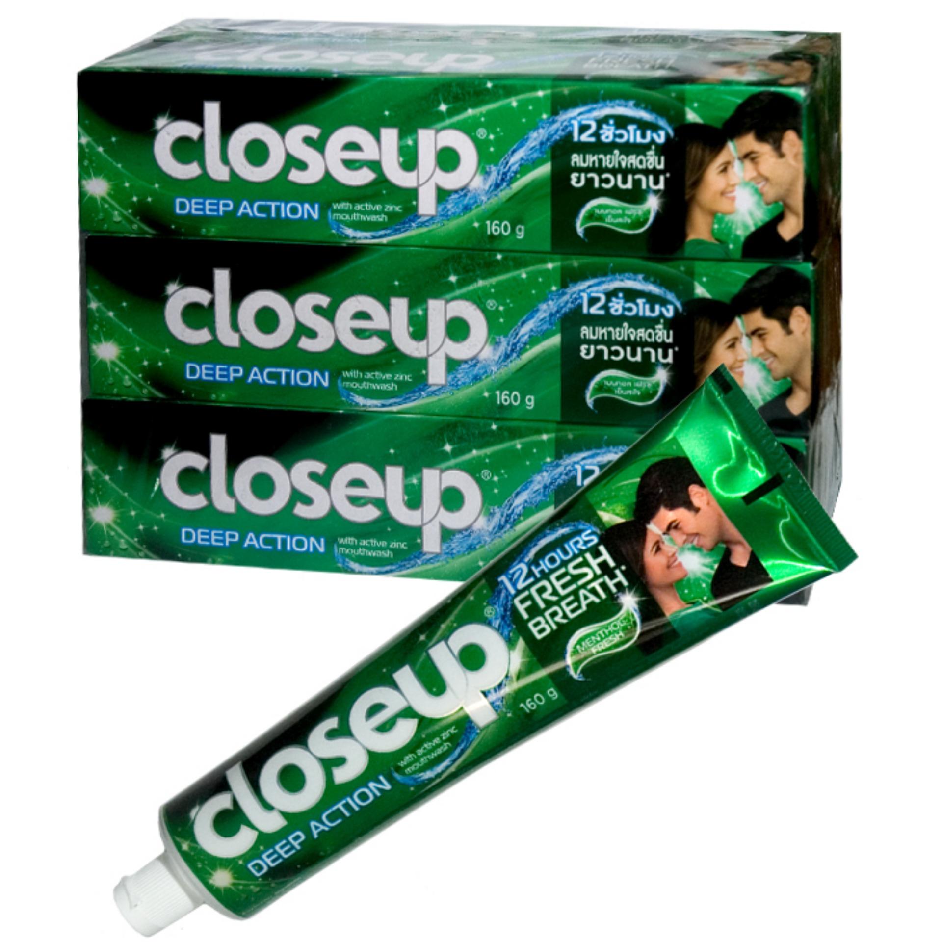 Kem Đánh Răng Close Up Bạc Hà 160g combo 4 hộp