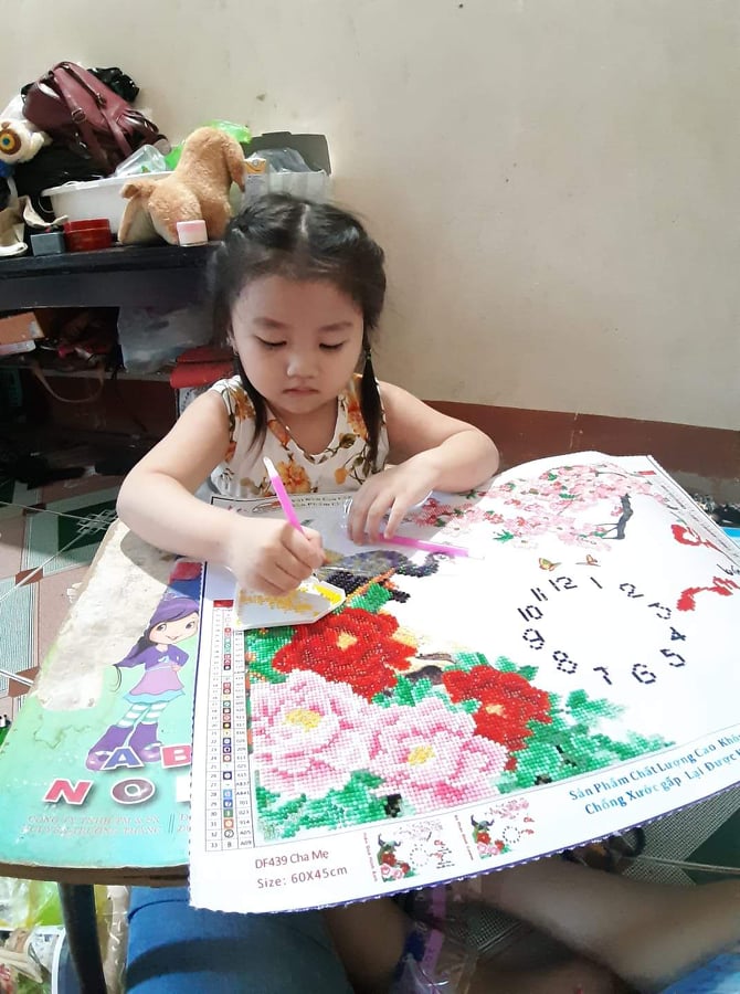 Tranh gắn đá DZ-003 - 53x75