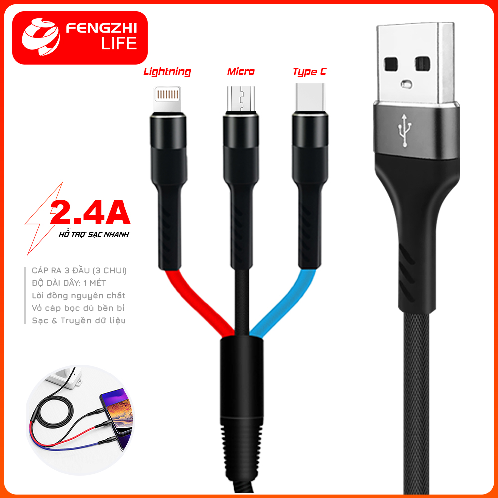 CÁP SẠC 3IN1 FENGZHI X116
