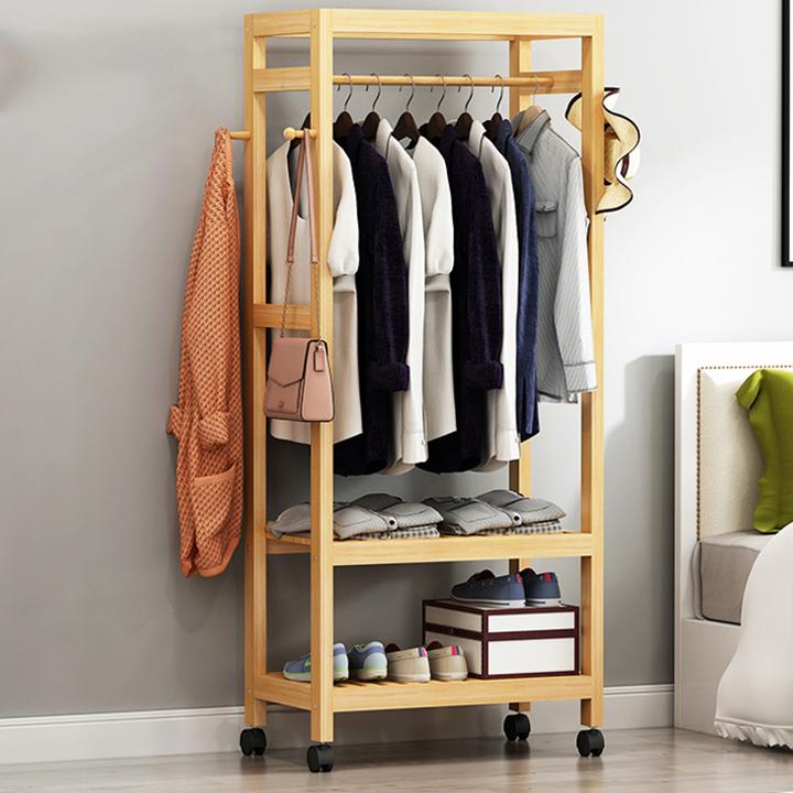 TỦ QUẦN ÁO KHUNG GỖ TRE RE0268
