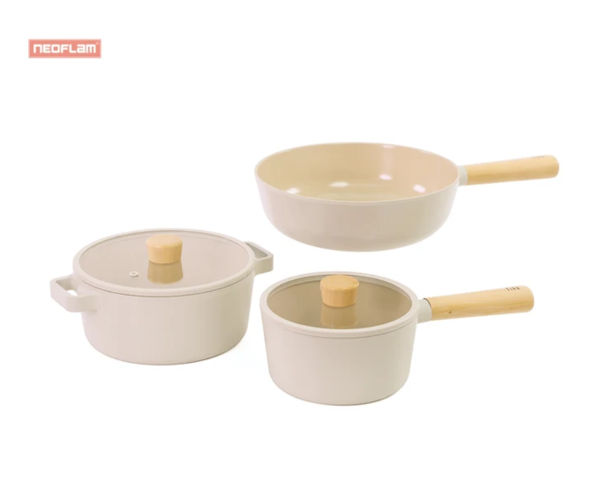 BỘ NỒI CHẢO 3 MÓN NEOFLAM FIKA