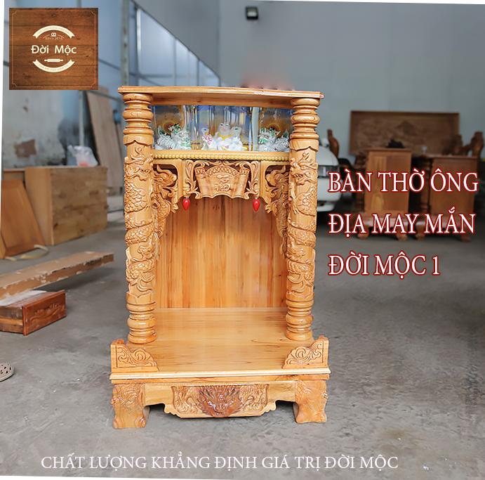 Bàn thờ ông địa may mắn ĐỜI MỘC 1