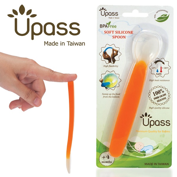 Thìa ăn dặm silicone siêu mềm UPASS UP3002CX