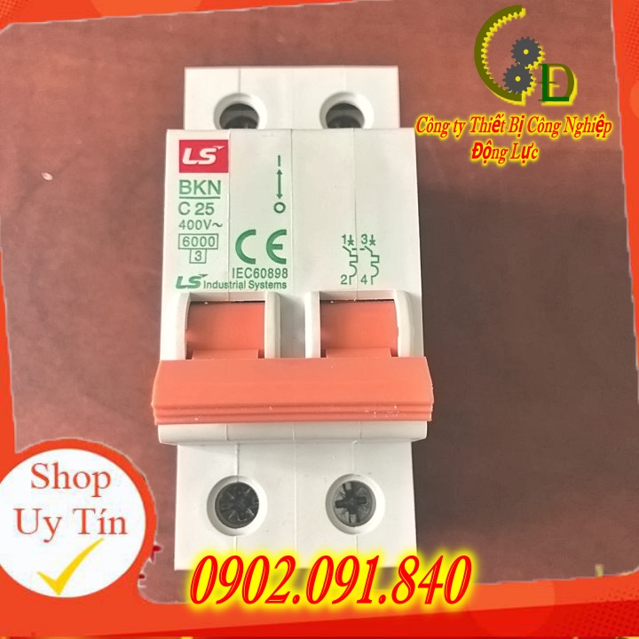 Cầu dao MCB LS BKN - 25A 6kA 2P