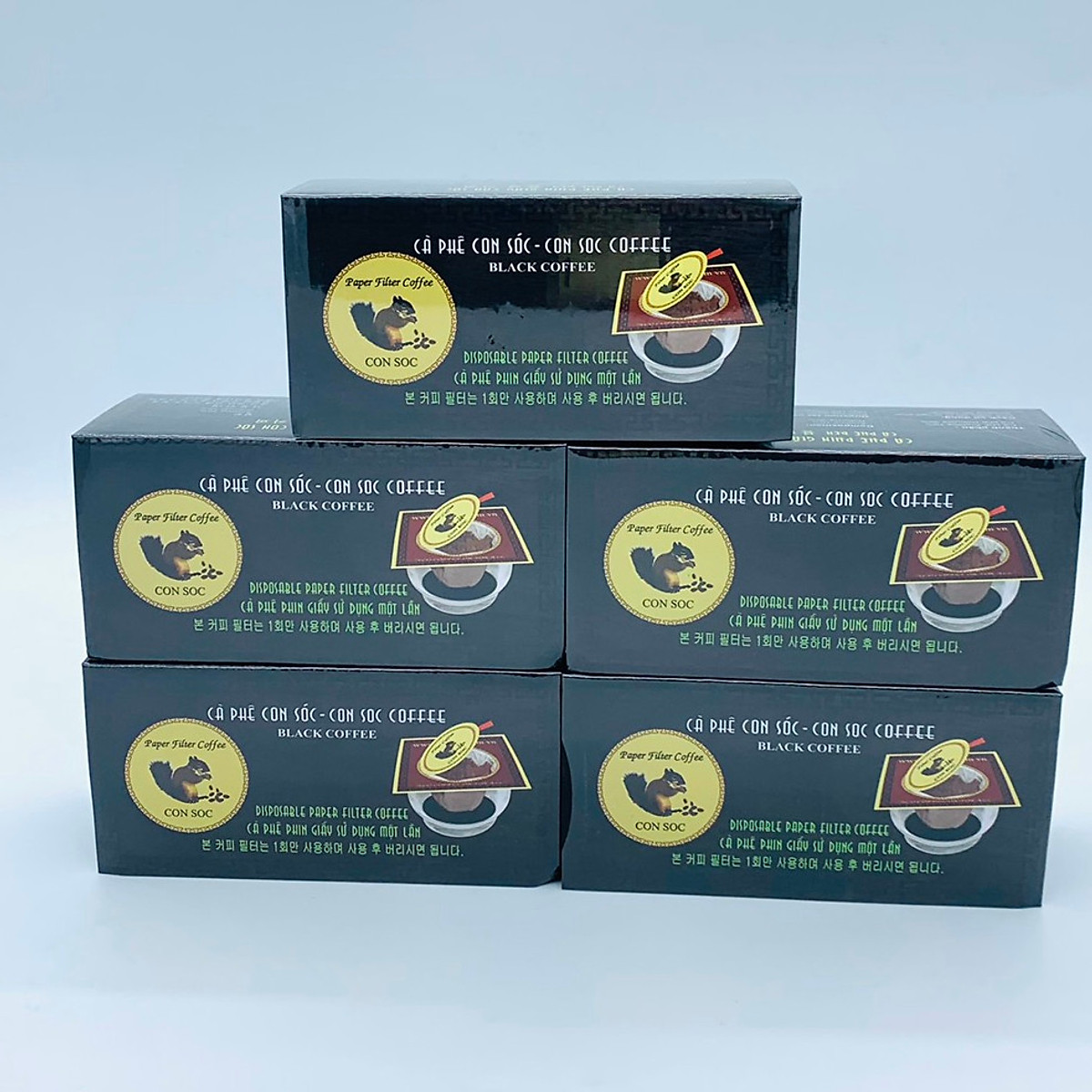 Cà phê Con Sóc Đen combo 5 hộp