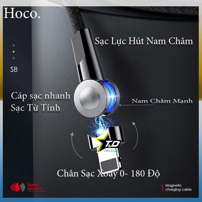 CÁP SẠC NAM CHÂM HOCO S8
