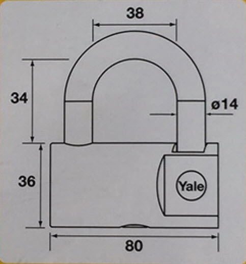 KHÓA BẤM YALE YE2/80/138