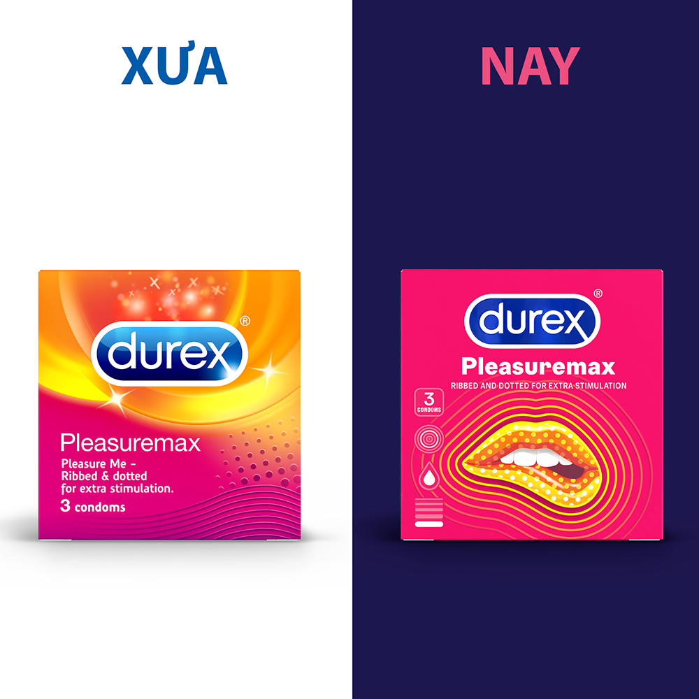 Bao cao su Durex Pleasuremax hộp 3 cái