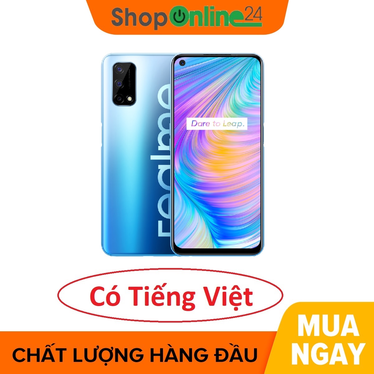 [Trả góp 0%]Điện thoại Realme Q2 4/128Gb - Hàng nhập khẩu