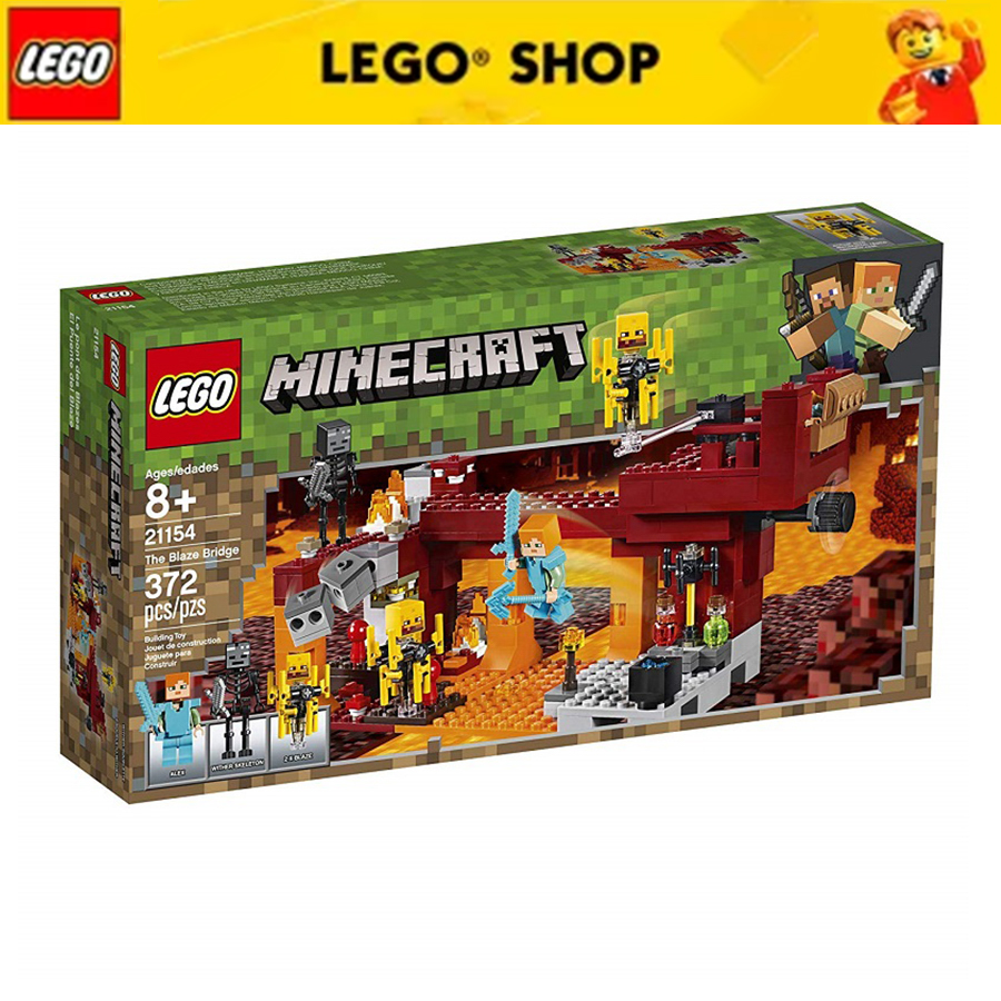 Đồ chơi xếp hình Lego Minecraft - Cầu quỷ lửa 21154