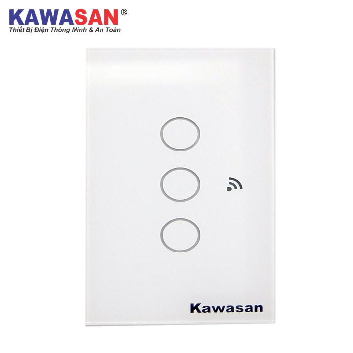 Công tắc cảm ứng chạm Kawa CT3-Wifi(B/W)