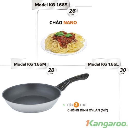 Chảo chống dính Kangaroo KG166S/M/L