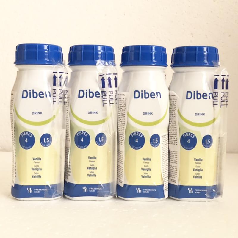 Sữa Diben Drink Vanilla - 200ml, lốc 4 chai