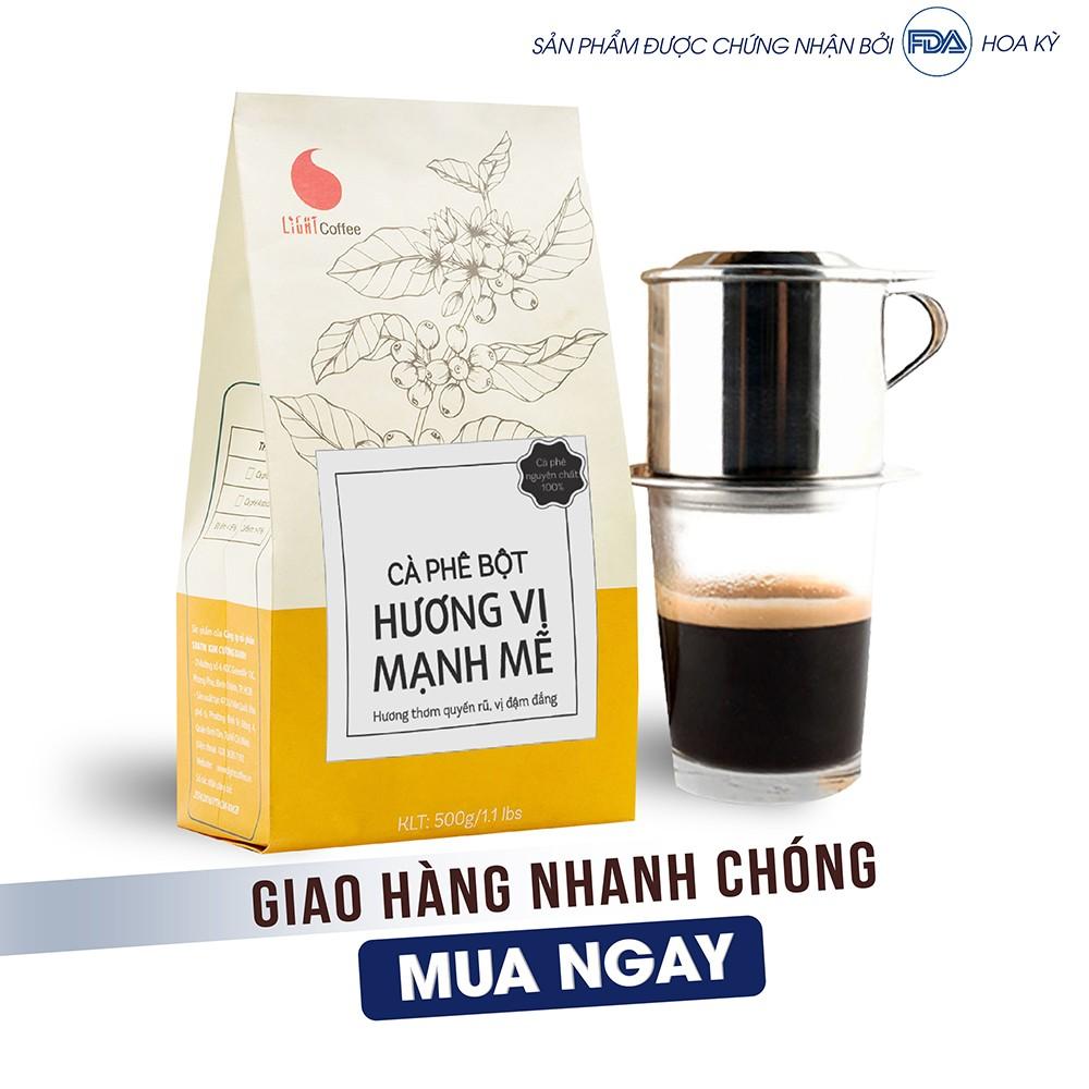 Cà phê bột Light Coffee mạnh mẽ 500g