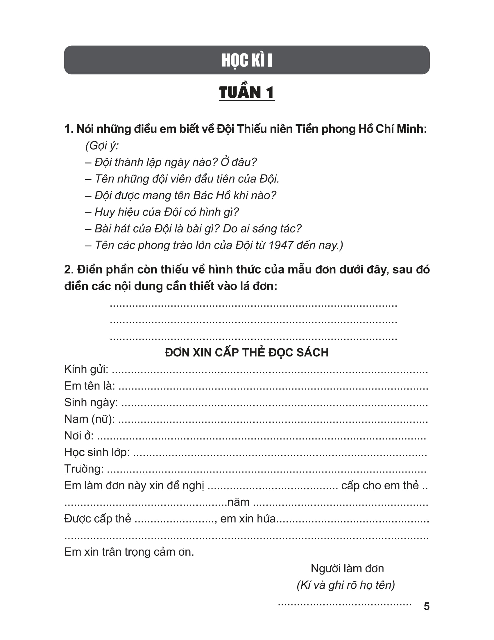 Luyện tập làm văn 3