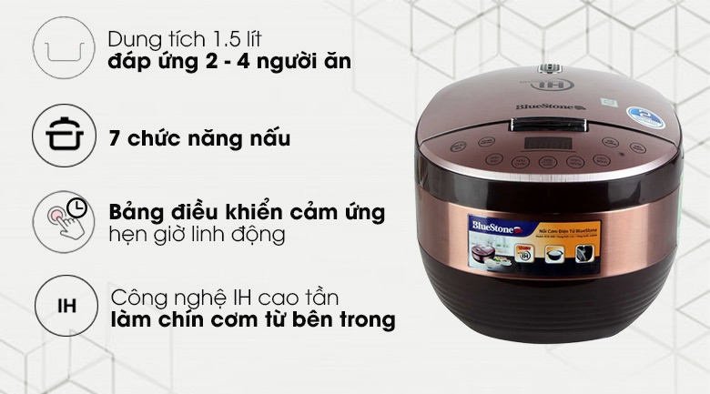 Nồi Cơm Điện tử Bluestone RCB-5987 1.5L