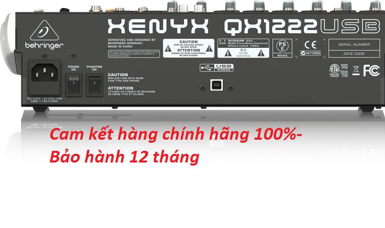 Bộ trộn âm thanh 10 kênh BEHRINGER QX1222USB