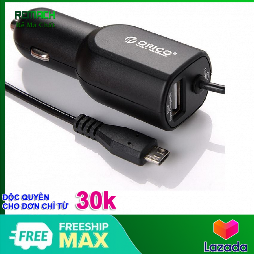 Thiết bị sạc trên ôtô USB Orico UCA-1U1C