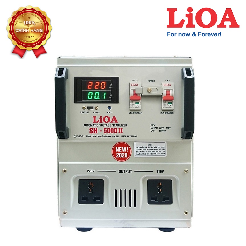 Ổn áp 1 pha LiOA 5000VA SH-5000II