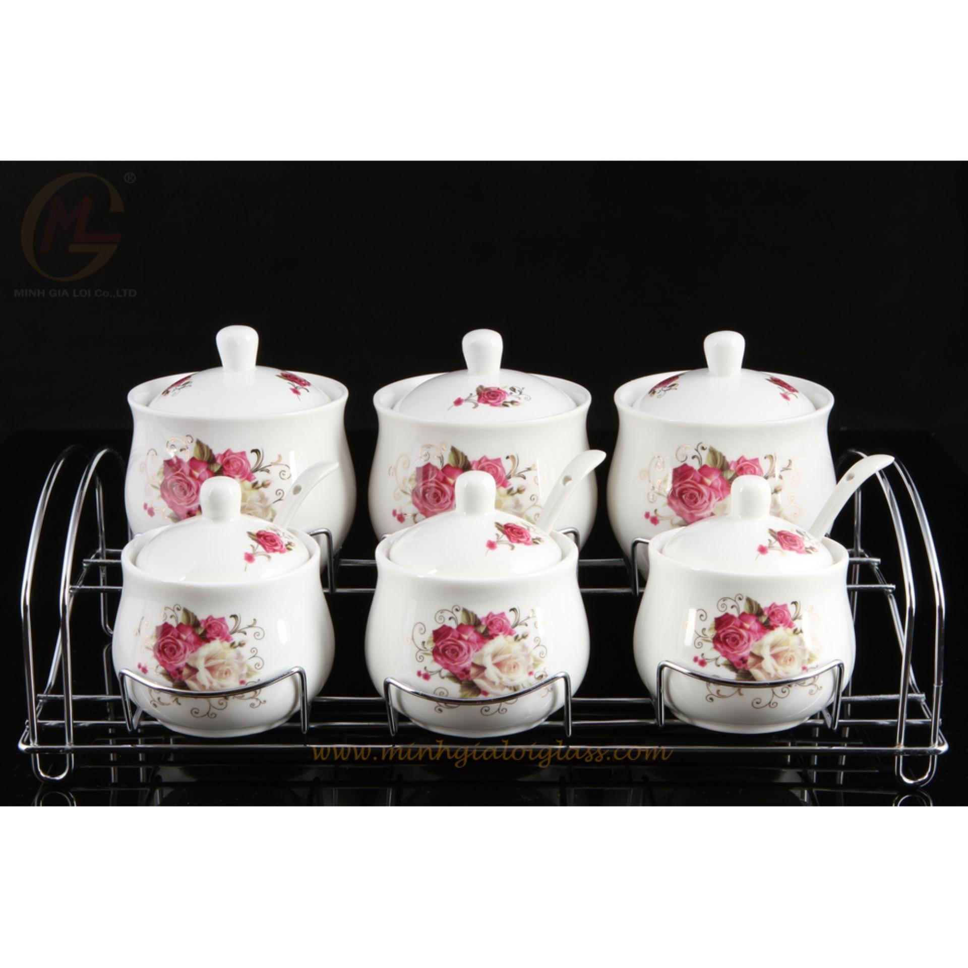 Bộ gia vị Ceramics Porcelain E521