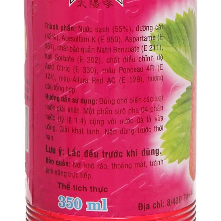 Siro Trinh Dâu 600ml