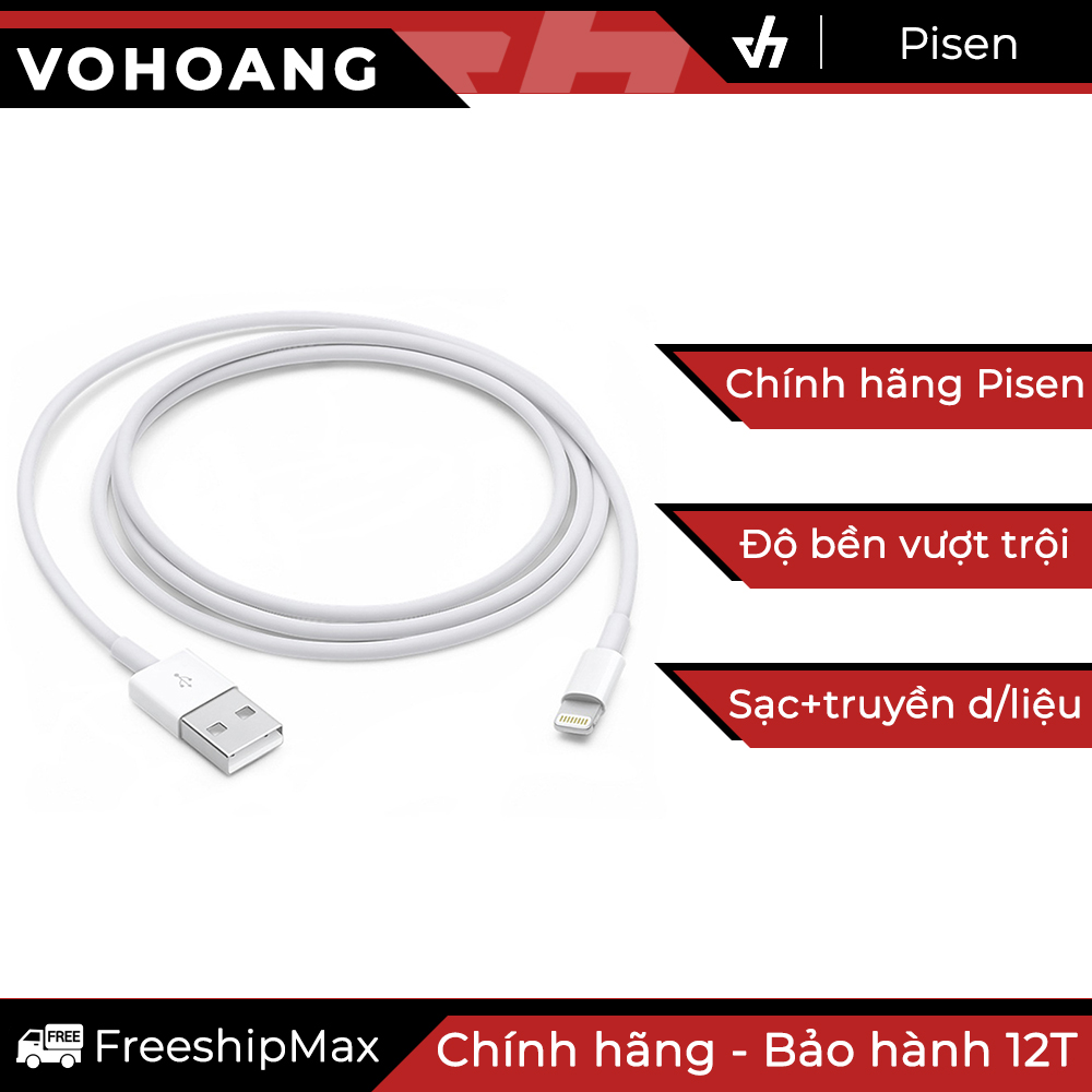 Cáp sạc iPhone 5 Pisen