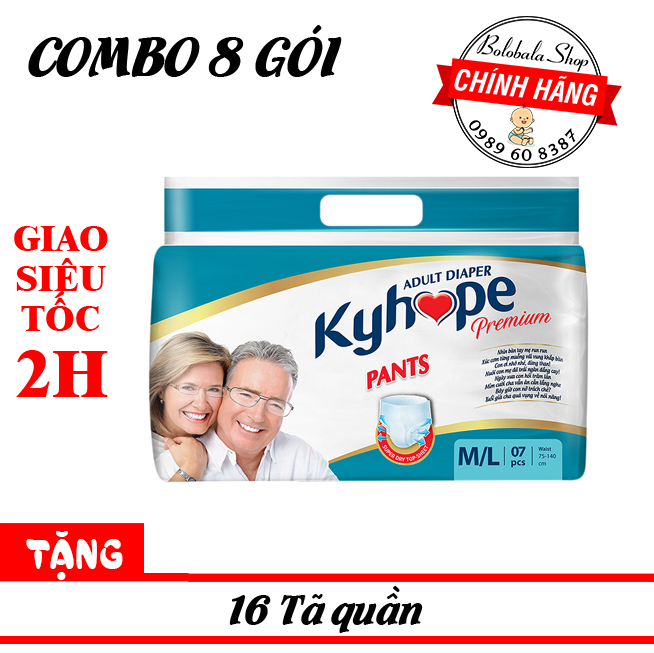 Tả quần Kyhope 7 miếng combo 8 gói