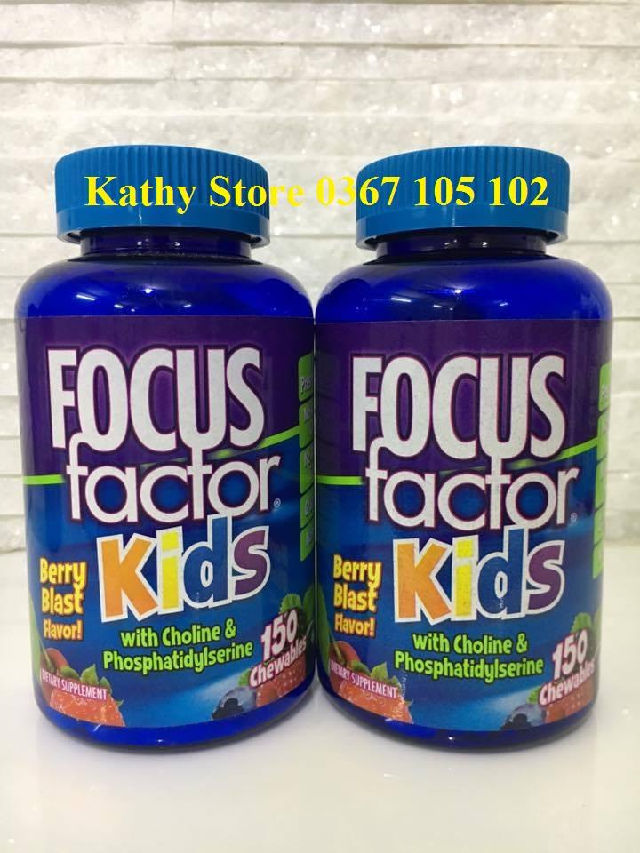 Kẹo dẻo phát triển trí não cho trẻ - Focus Factor Kids 150 viên