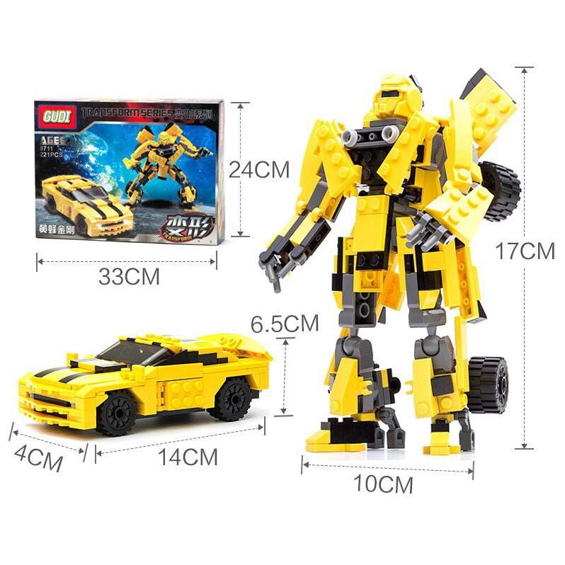 Bộ xếp hình Transformers Robot biến hình Gudi 8711
