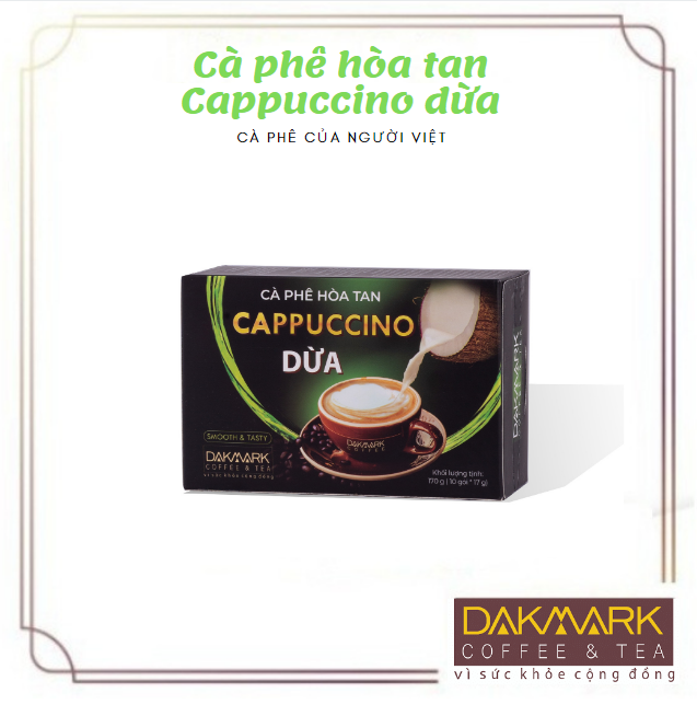 Cà Phê DakMark Cappuccino Dừa