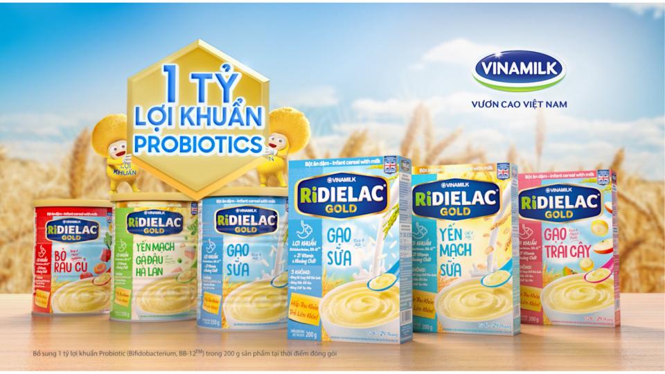 Bột ăn dặm Ridielac heo bó xôi 350g
