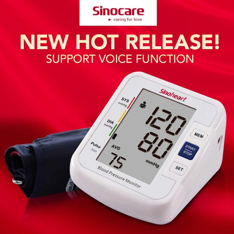 Máy Đo Huyết Áp Bắp Tay Sinocare Sinoheart BA-801