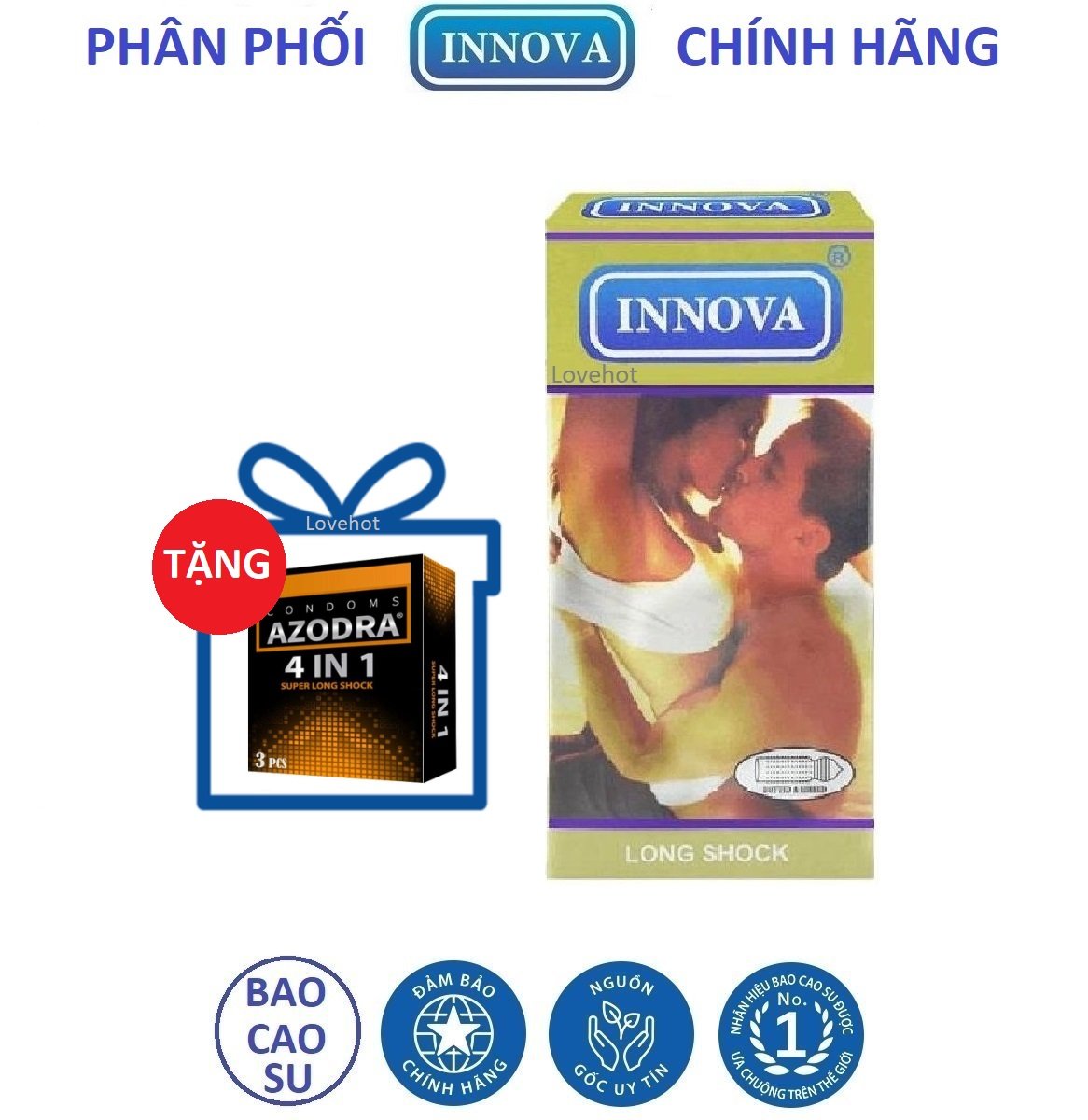 Bao cao su Innova vàng Hộp 12 cái