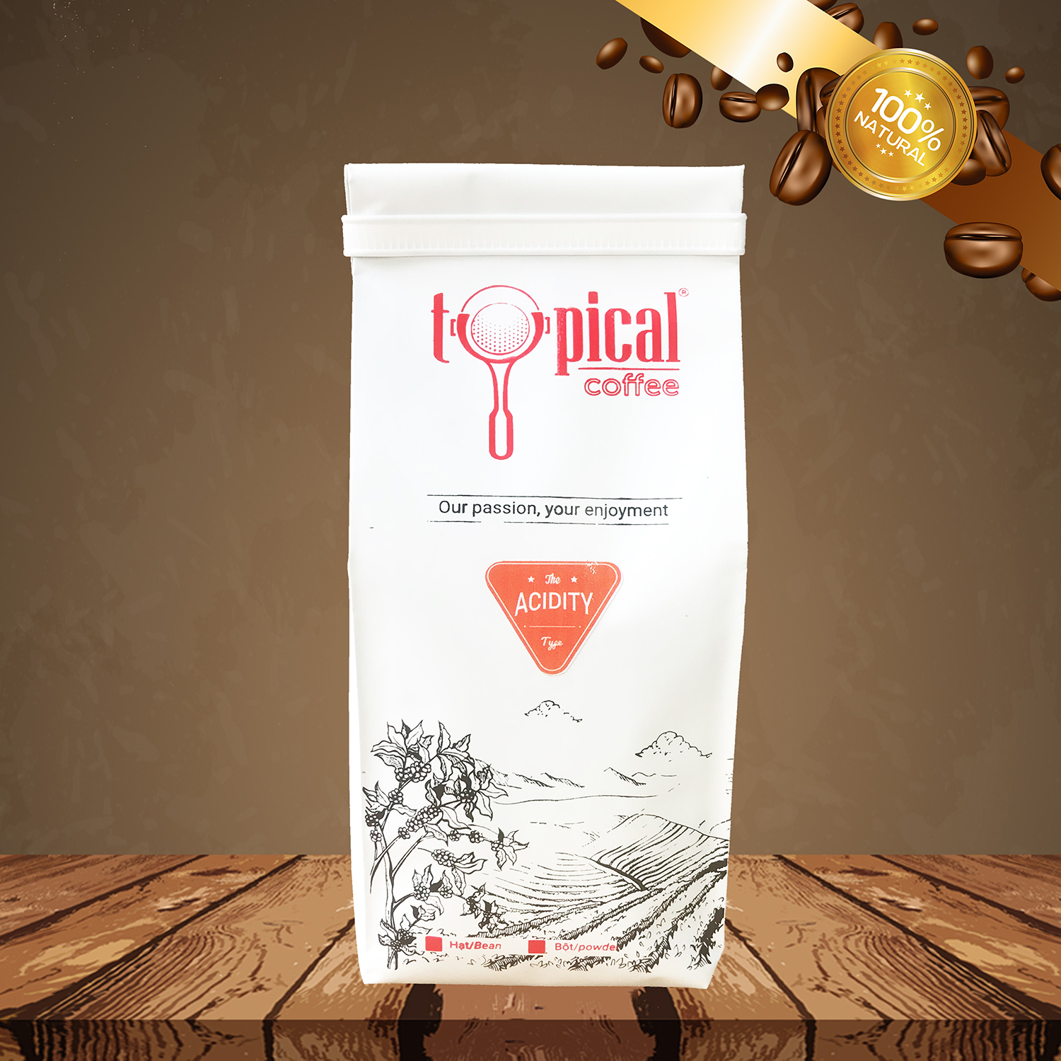 Cà phê hạt espresso Typical Acidity