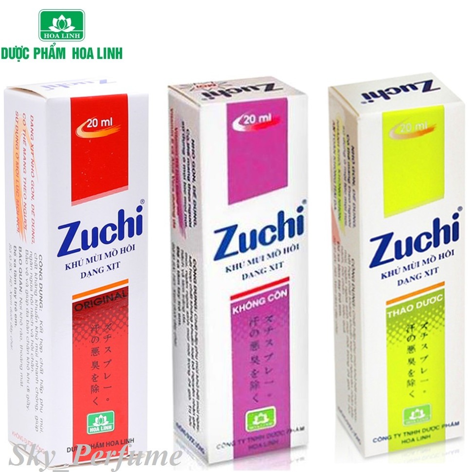 Khử mùi mồ hôi thảo dược Zuchi 20ml