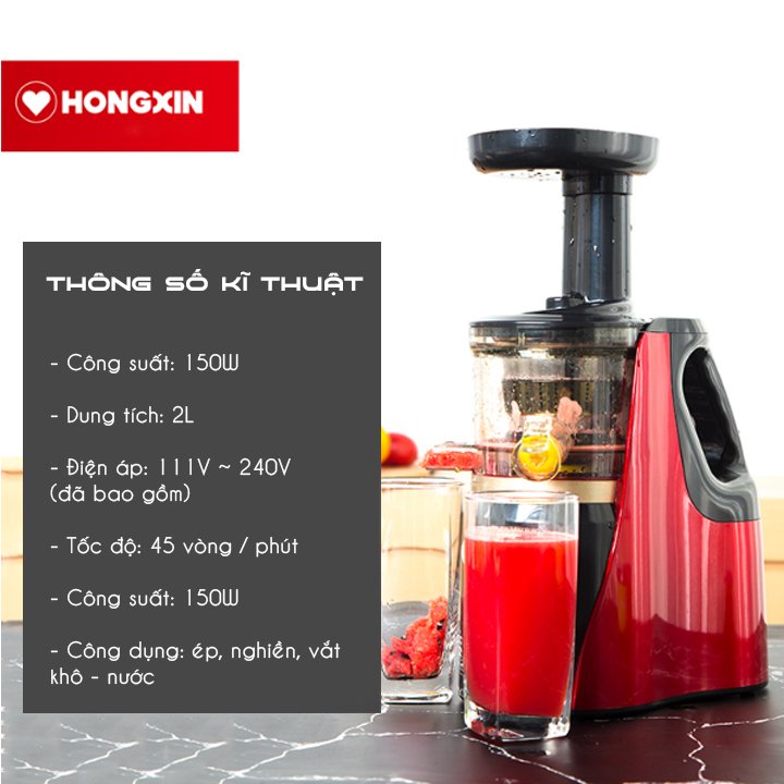 Máy ép chậm Hongxin RH311