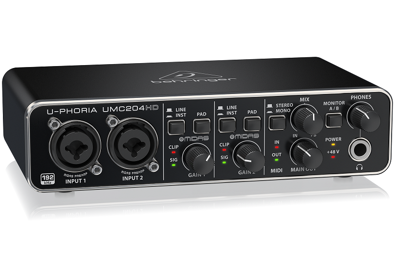 Card âm thanh Behringer U-PHORIA UMC204HD