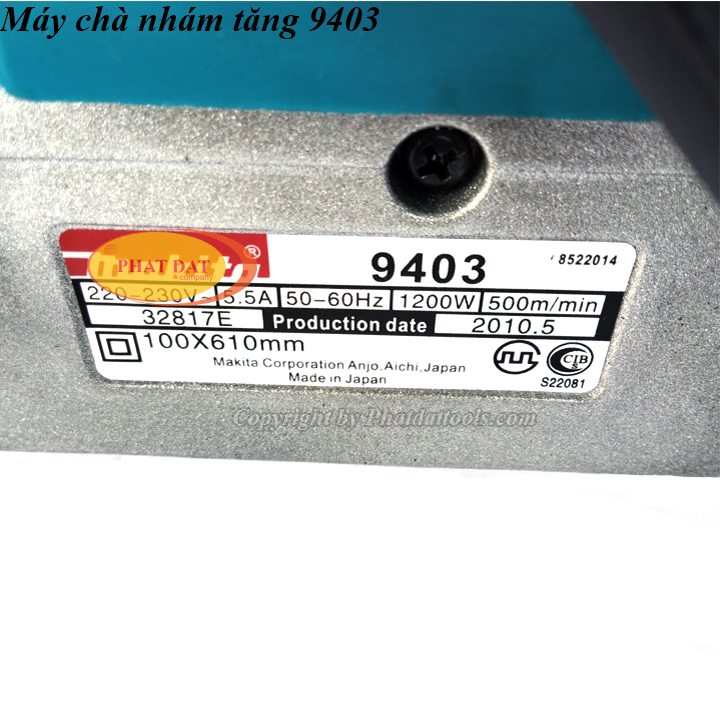 Máy chà nhám băng Makita 9403