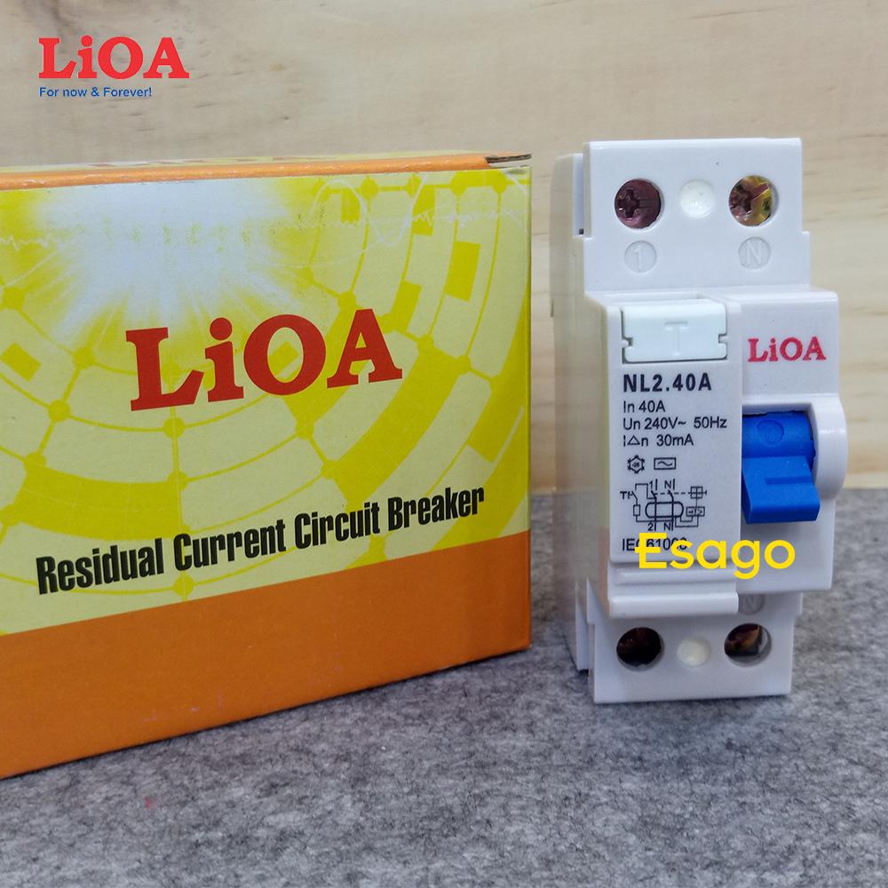 Cầu dao tự động 2 cực 4,5KA LIOA MCB2040