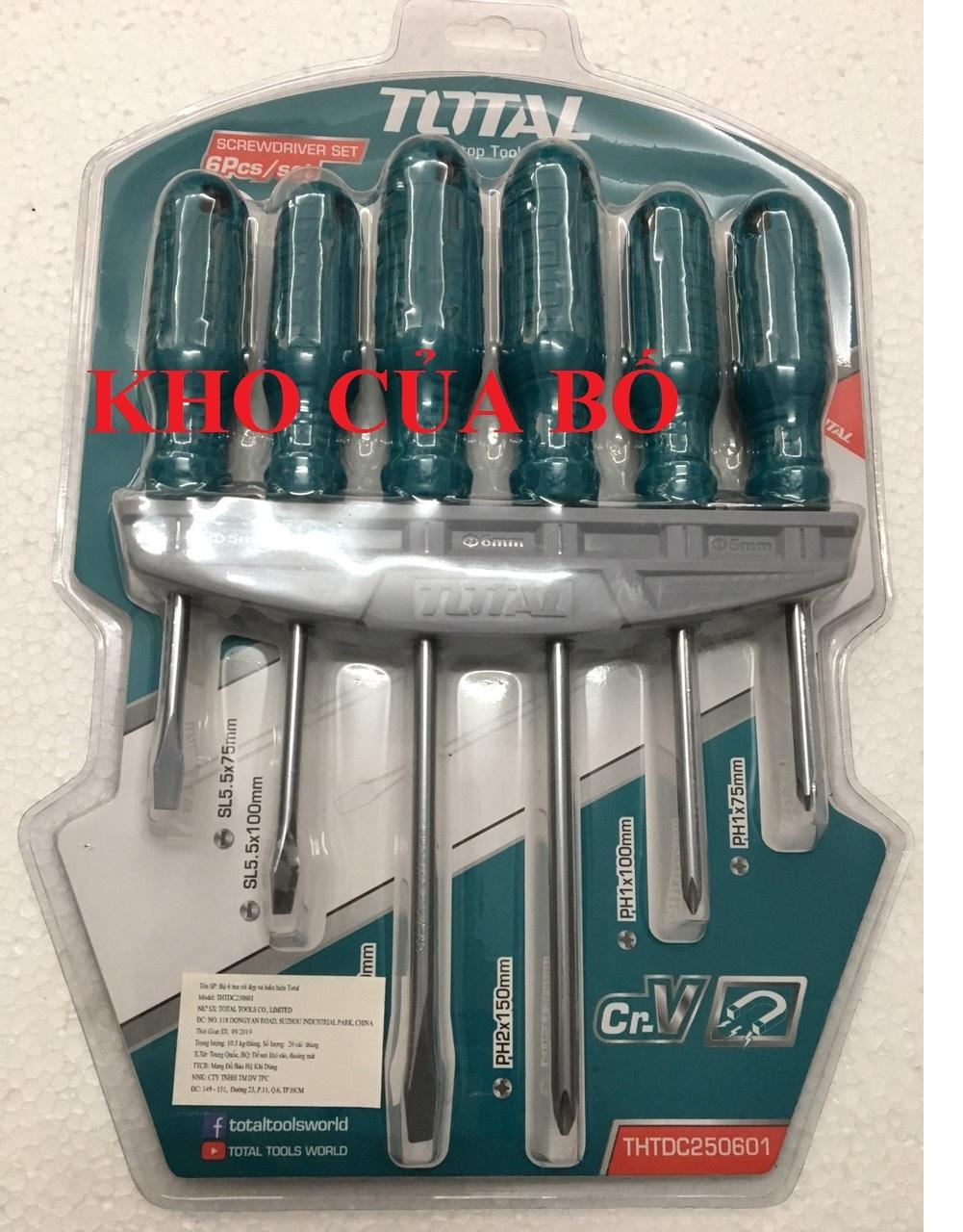 BỘ 6 TUA VÍT TOTAL THTDC250601
