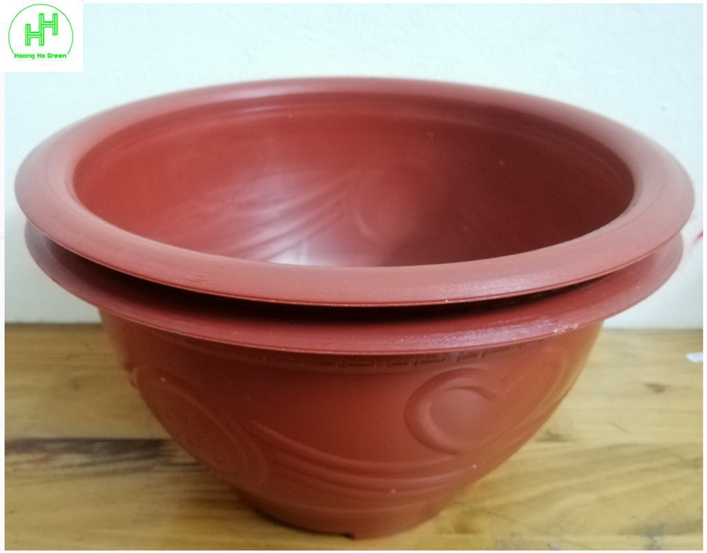 Châu Nhựa Trồng Cây Bình Thuận Plastics Hình Tròn PLT280 280x150