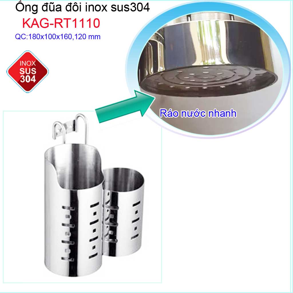ỐNG ĐỰNG ĐŨA NHÀ BẾP INOX KAG-RT1110