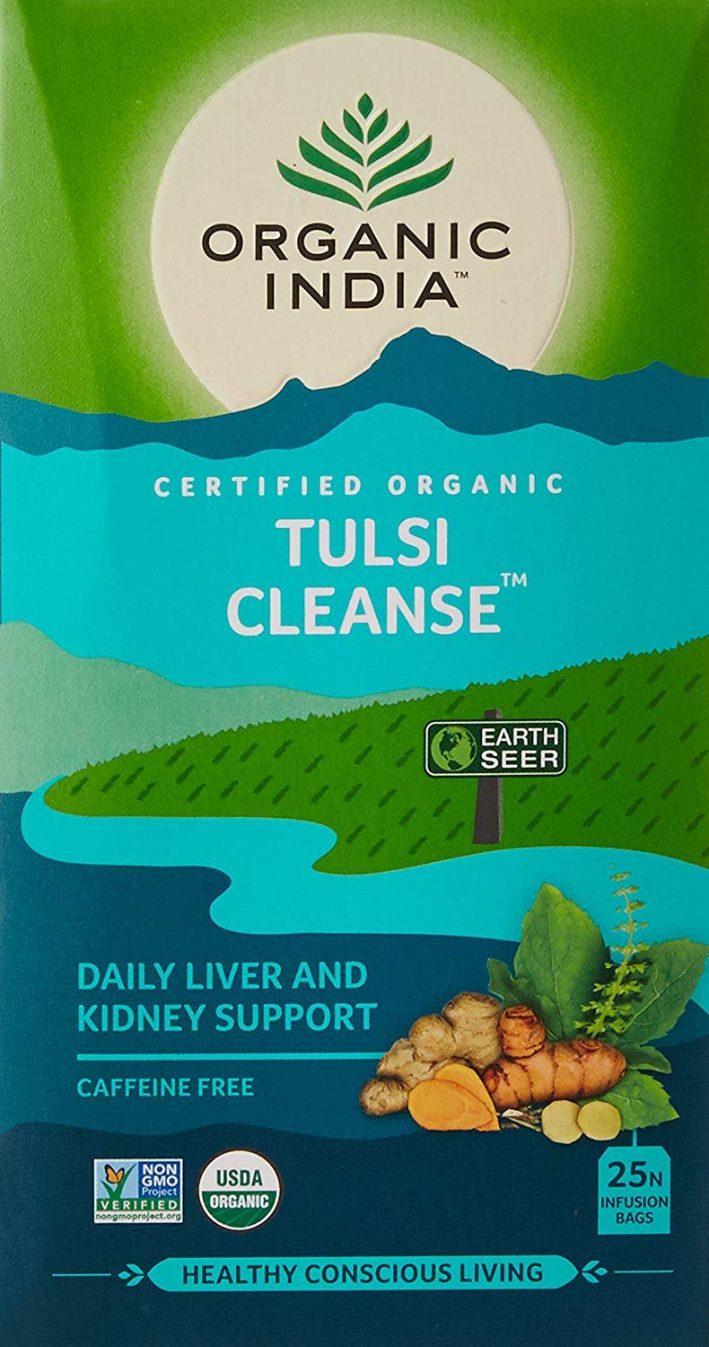 Trà thảo dược Tulsi Cleanse - Giải đôc gan thận